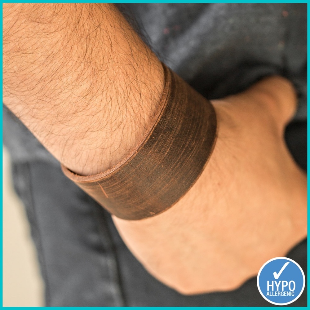 Aged Look Leather Bracelet